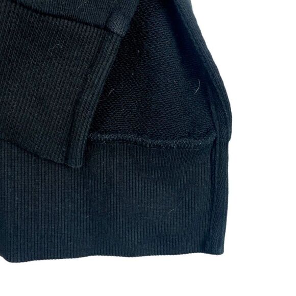 Zanerobe mens Black Flintlock Elongated Split Side Slit Oversized Hoodie US S - Picture 9 of 14